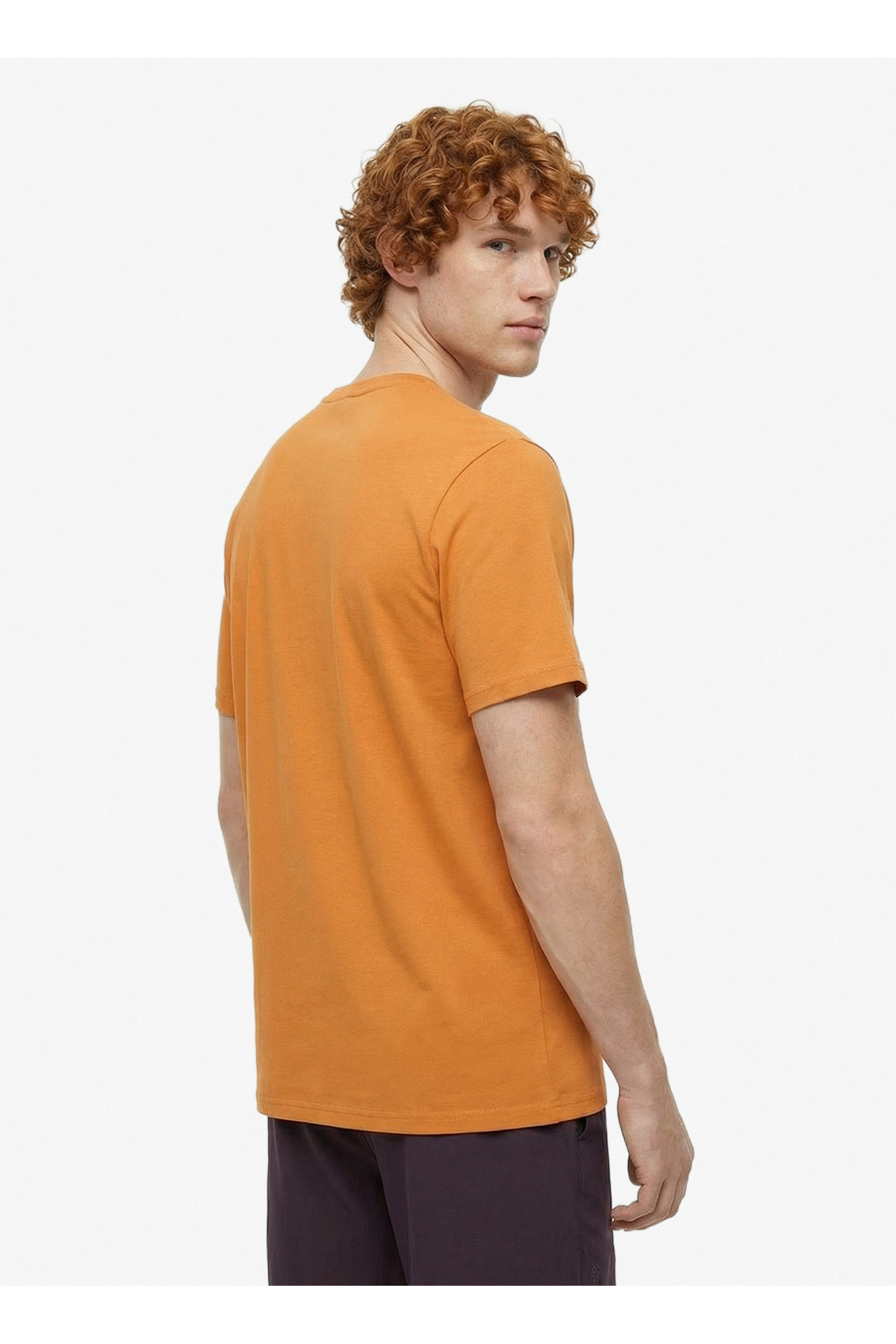 Discovery Expedition Turuncu Erkek Bisiklet Yaka Relaxed Fit T-Shirt D6SM-TST3759 görsel 5