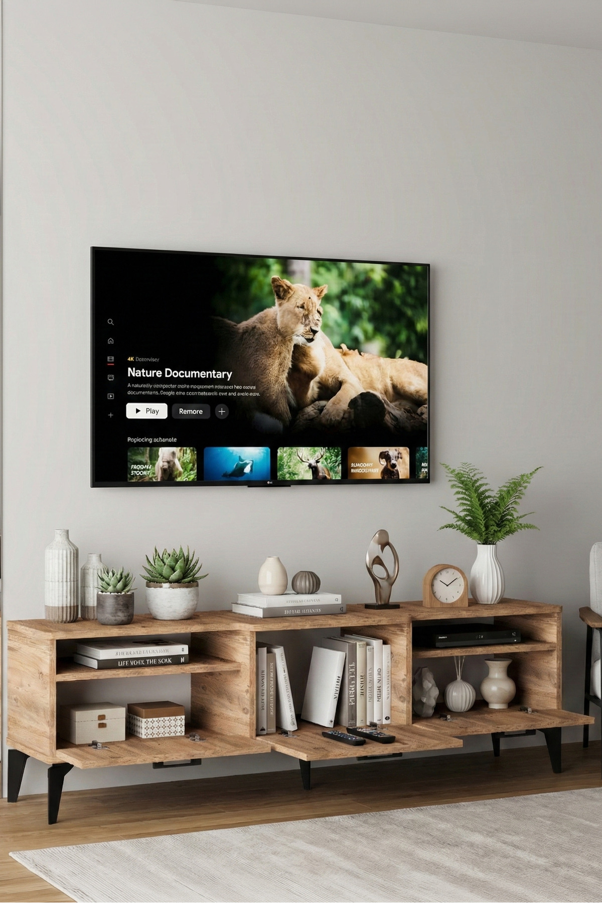 Goldfalez Mistral TV Sehpası Çok Renkli 160x40 cm görsel 2