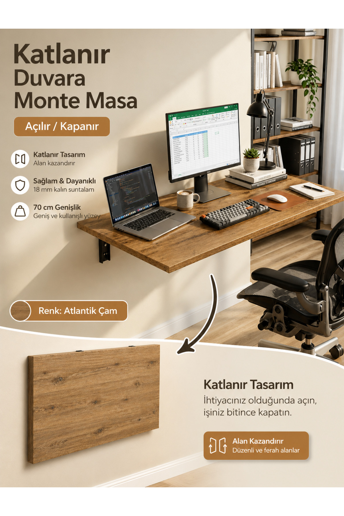 Folding Wall Table Wall Mounted Kitchen Table Study Desk Balcony Hobby Table Pop Up Astana Atlantic Pine Coffee