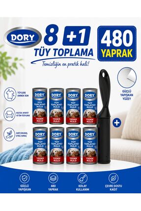 Dory Tüy Toplayıcı Rulo + 8 Adet Rulo