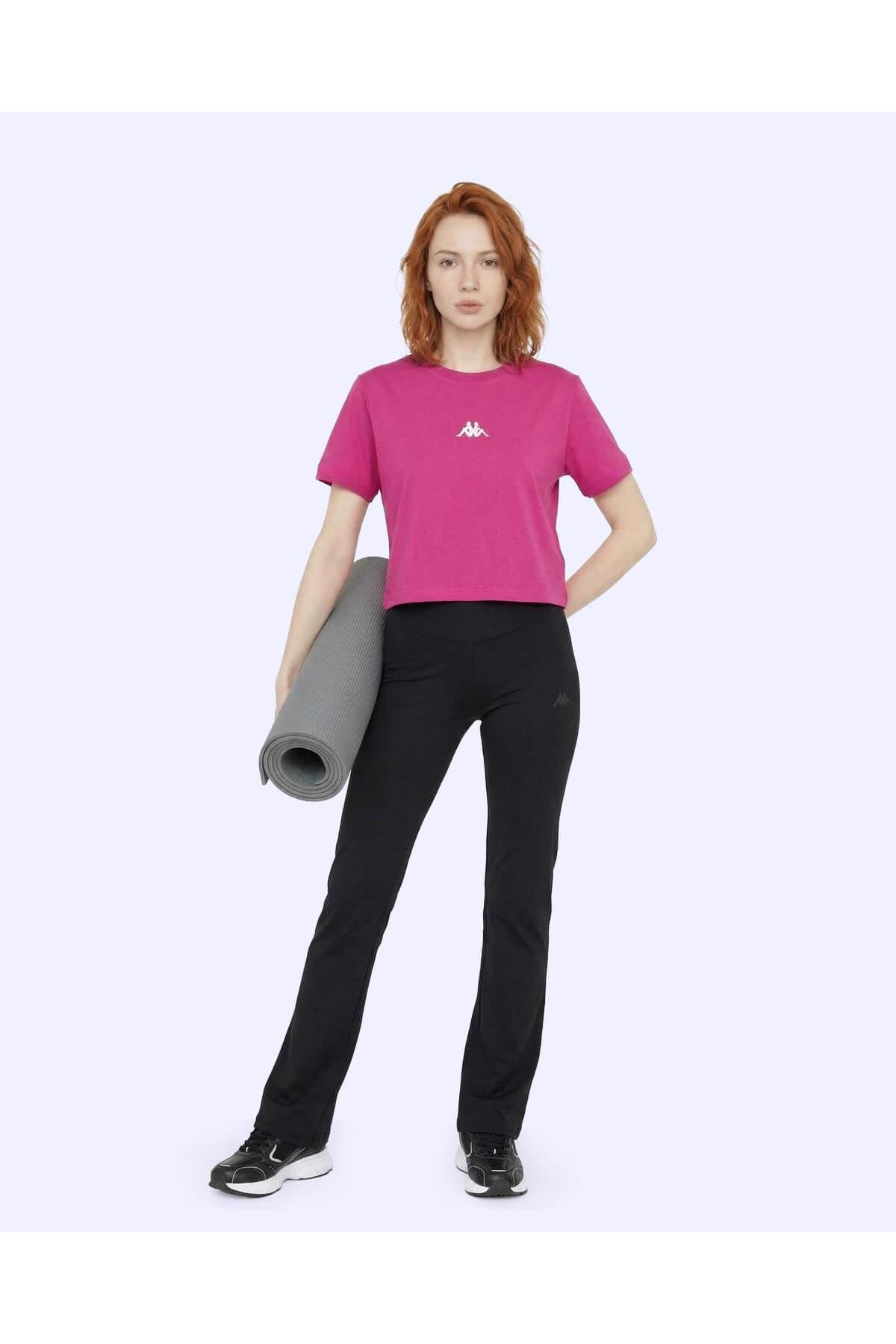 Kappa Khloe Tshirt Kadın Fuşya Pembe Slim Tişört görsel 4