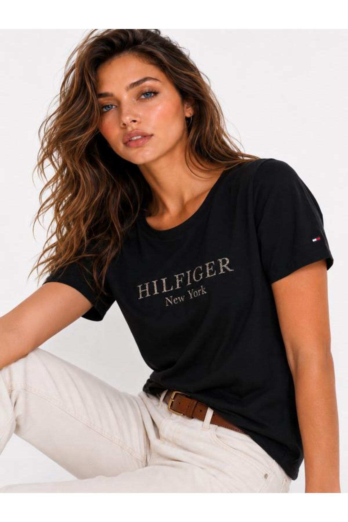 Tommy Hilfiger Foil Logo Crew Neck T-Shirt