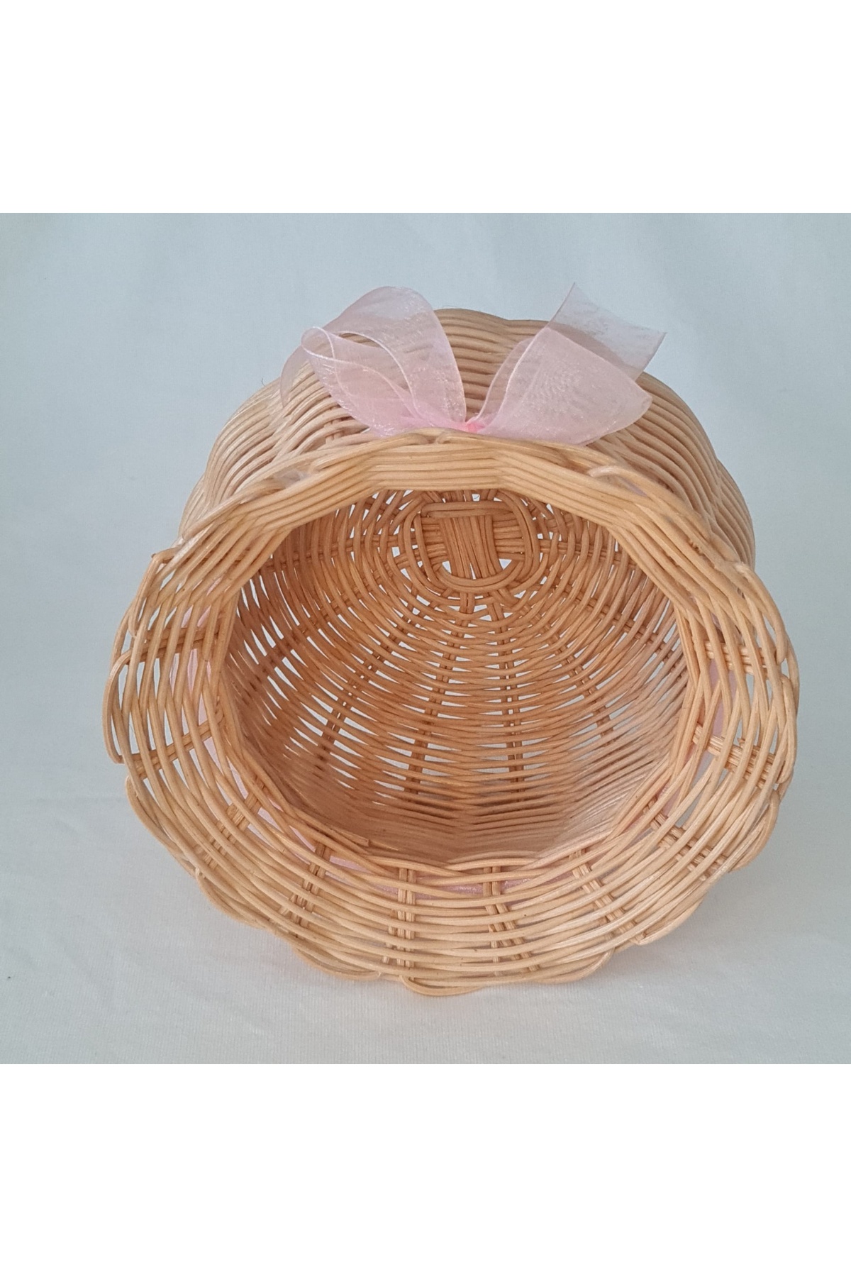Bohem Çok Amaçlı Dekoratif Bambu Rattan Örgü 16x11 Sepet