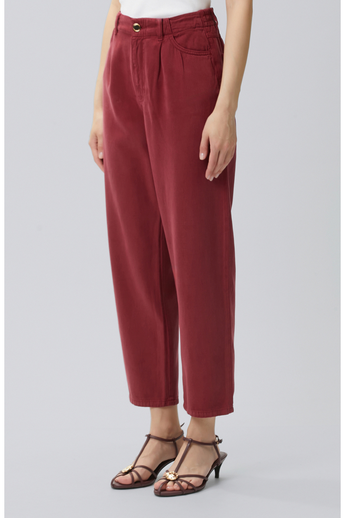 Resim Network Vişne Tencel Karışımlı Casual Pantolon 