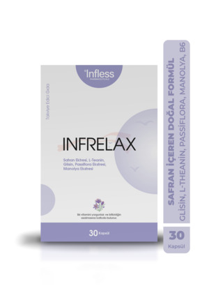 Infless Infrelax – Safran, L-Theanin, Glisin, Passiflora, Manolya İçeren Bitk...