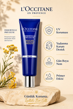 L'Occitane Immortelle Precious İlk Yaşlanma Belirtileri için UV Koruma Kremi,...