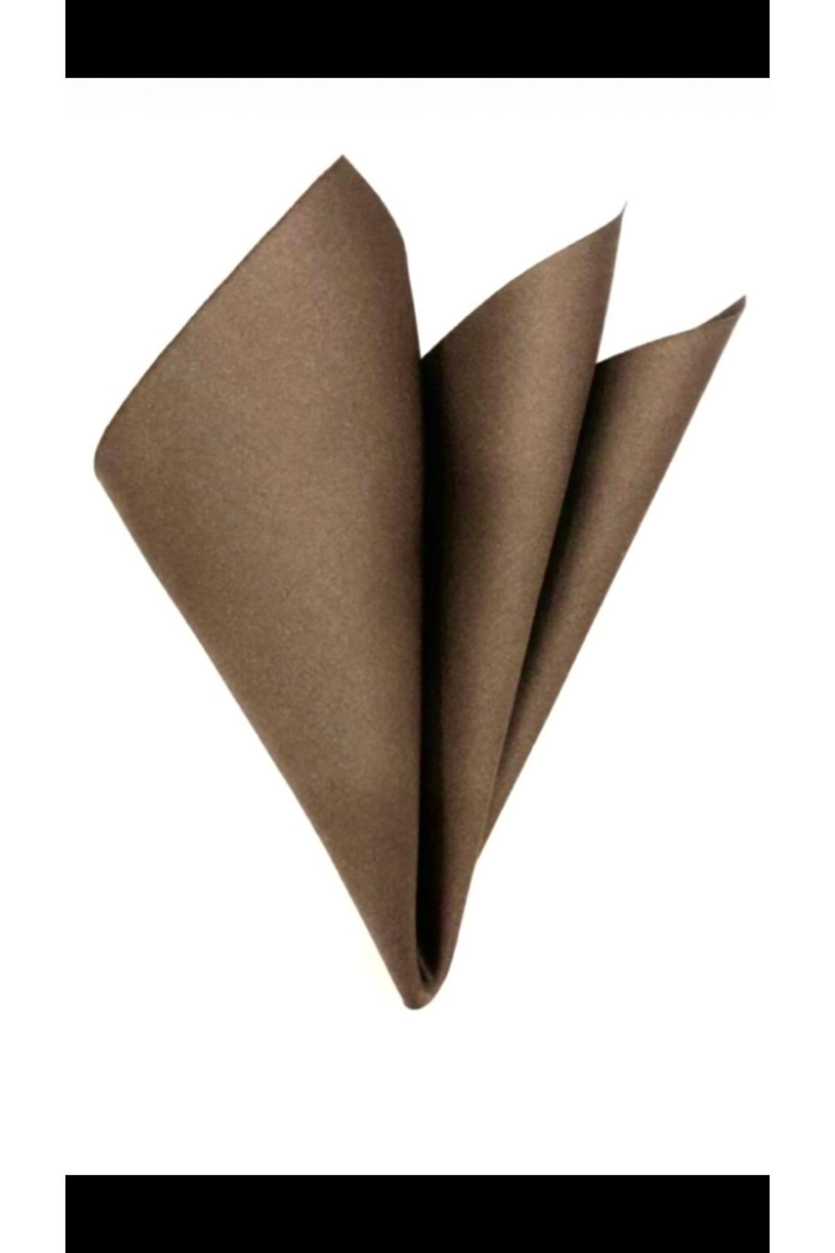 CRWAT ® Kahverengi / Mat Dupont Dokuma Kumaş Papyon - Mendilli görsel 2