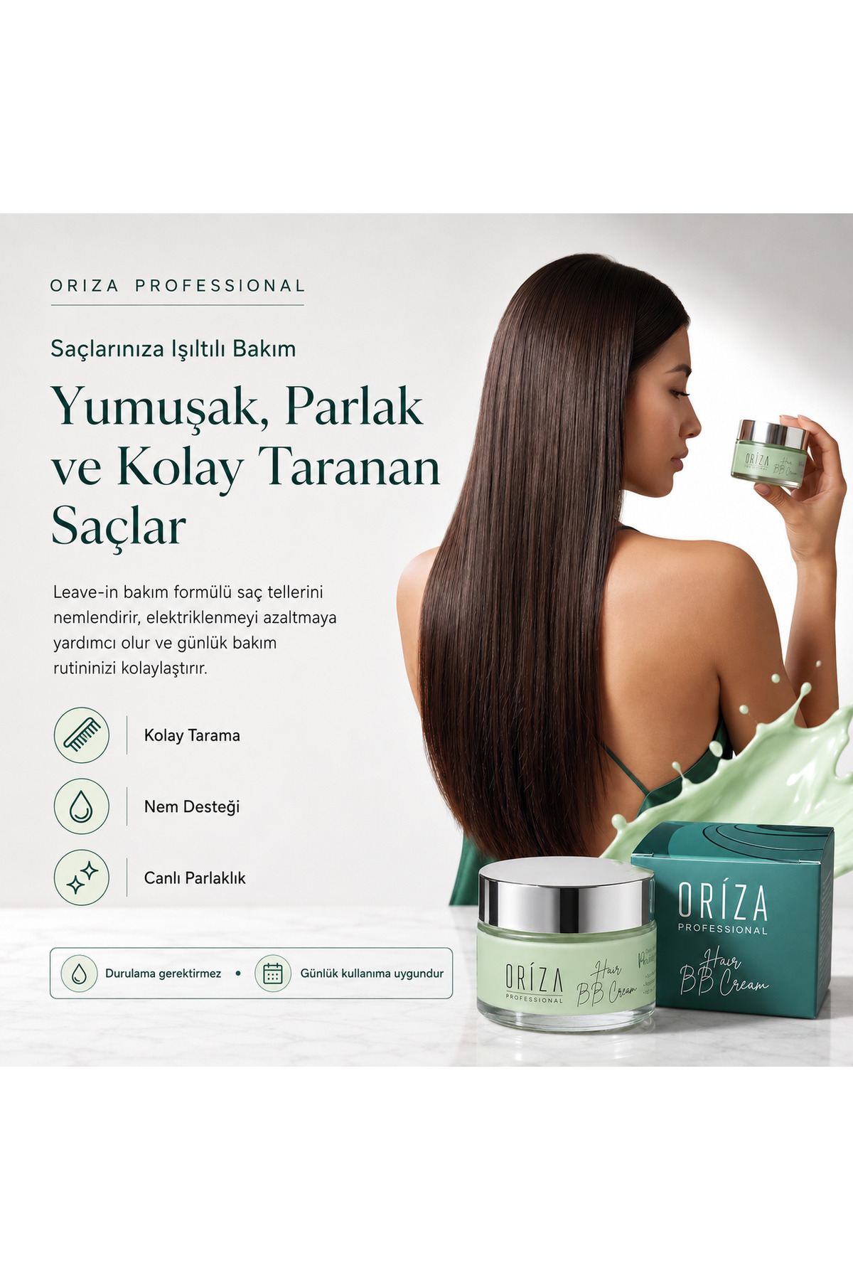 نرم کننده موی بدون نیاز به آبکشی BB ضد وز، کنترل وز و حالت دهنده مو - 50 میلی لیتر - ORZ-PRCS-CREAM — تصویر 4 از 6