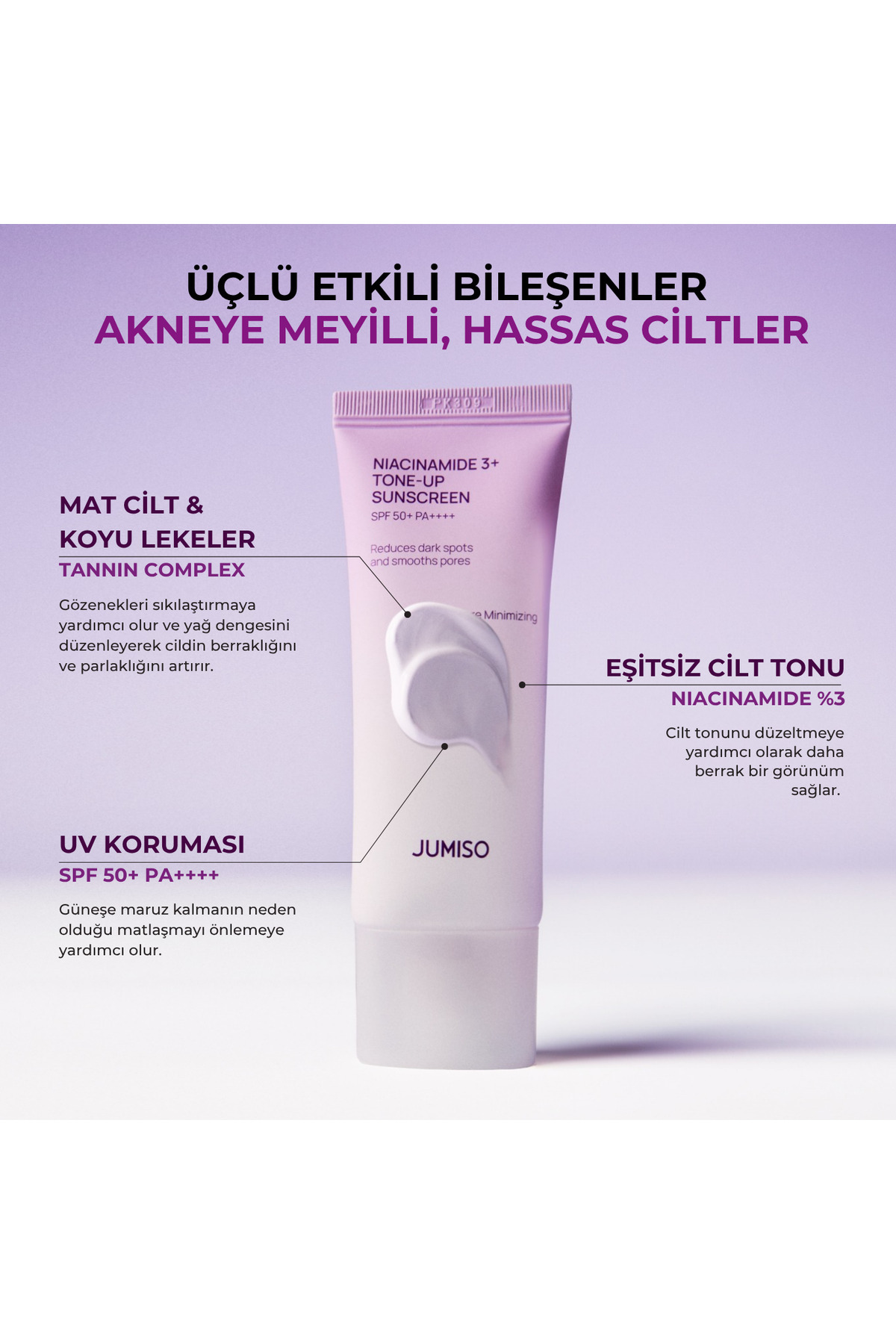 Niasinamid %3 Cilt Tonu Eşitleyici Güneş Kremi SPF 50+ PA++++ 40 ml — KD8809655952489 — تصویر 8 از 9