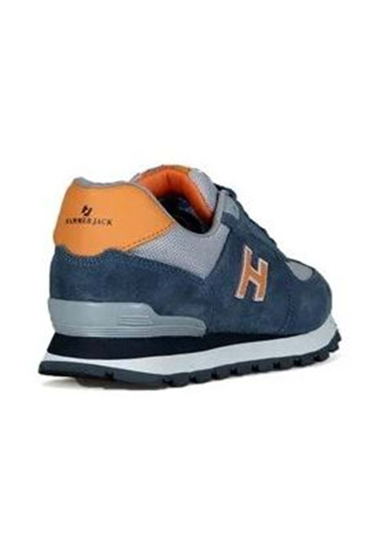 102 19250 Peru %100 Hakiki Deri Unisex Spor Ayakkabı MAVİ-TURUNCU — رنگارنگ AST04428 — تصویر 3 از 4