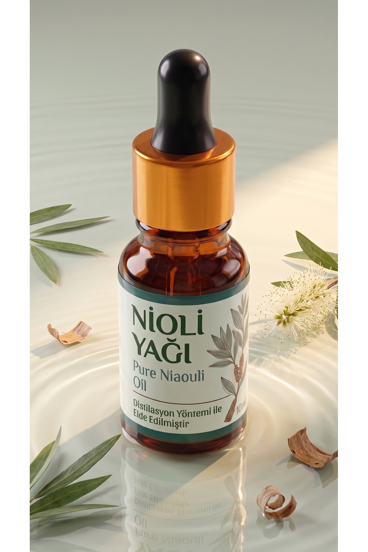 Nioli Uçucu Yağı 10 ml / Nioli / %100 Saf Ve Doğal / Niaouli Oil - Genital Bölge Koku Önleyici ve Giderici İntim Yağı — A1-Nioli-yag-10 — تصویر 6 از 8