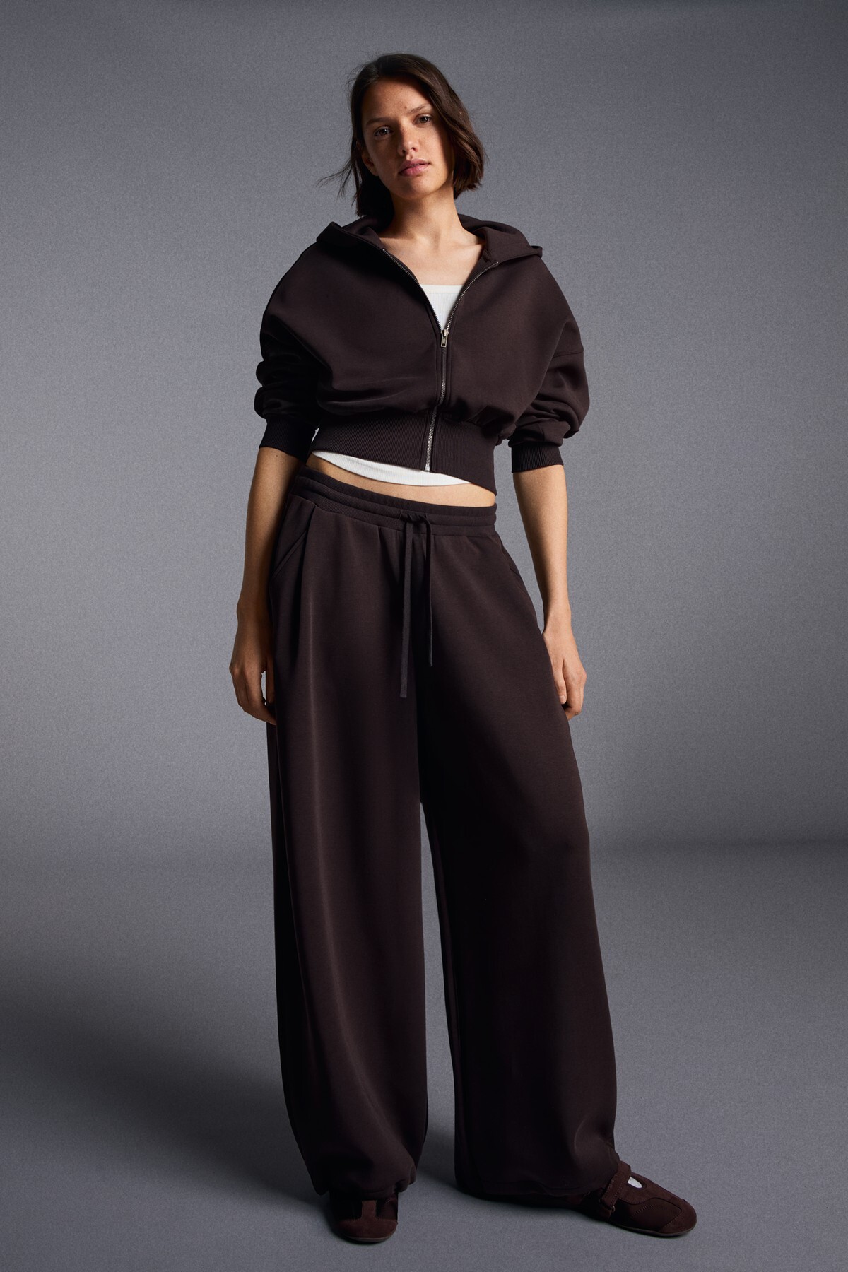 Modal barrel fit pantolon