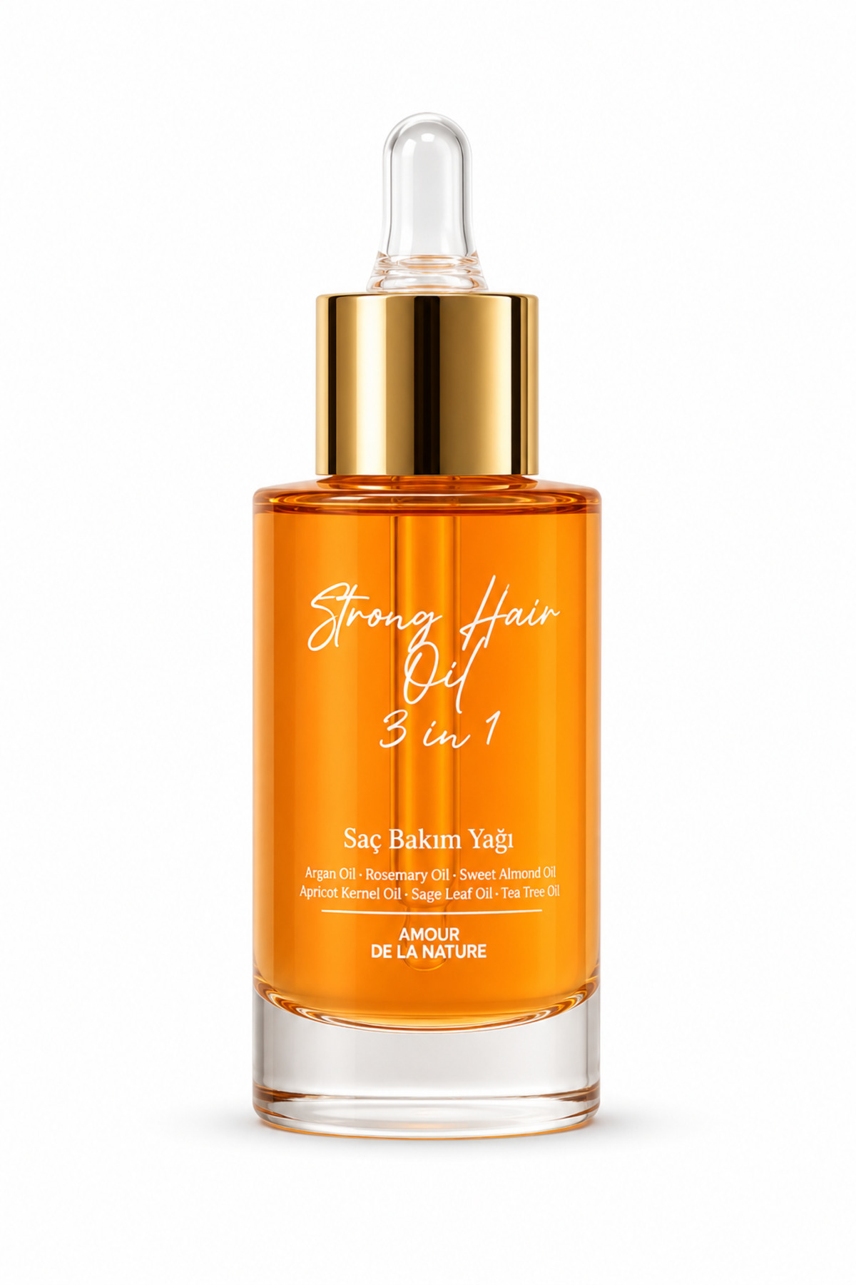 AMOUR DE LA NATURE Strong-Hair 3 in 1 Saç Bakım Yağı 30 ml — saçyağı