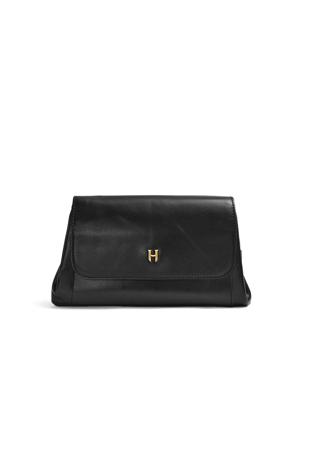 HELMBROOK Connel Hakiki Deri Unisex Kapaklı Küçük El Çantası görsel 2