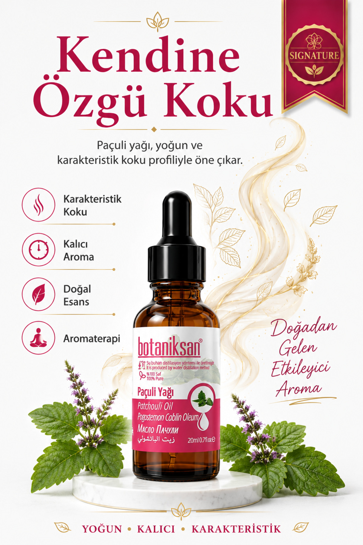 Paçuli Yağı 20 ml Distilasyon Saf Doğal Katkısız — PAÇULİ YAĞI 20ML — تصویر 3 از 8