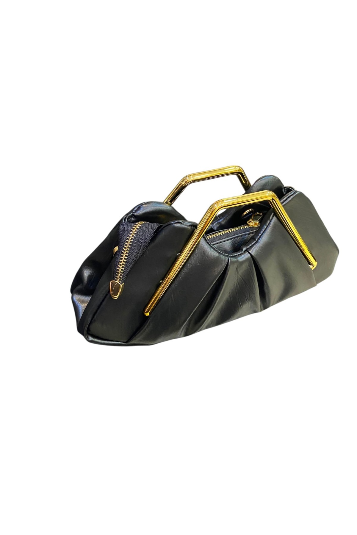 Senna Collection Çok Şık Harika Bir Çanta Hem Elden Tutma Hemde Uzun Askılı SİYAH görsel 2