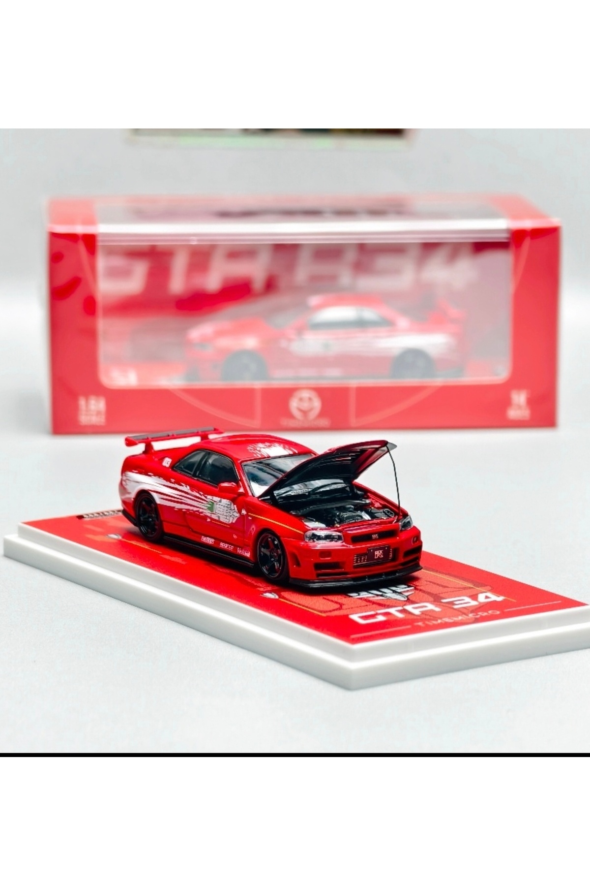 Timemicro Nissan GTR R34 Fast Furious Red 999 Limitli (Pleksi