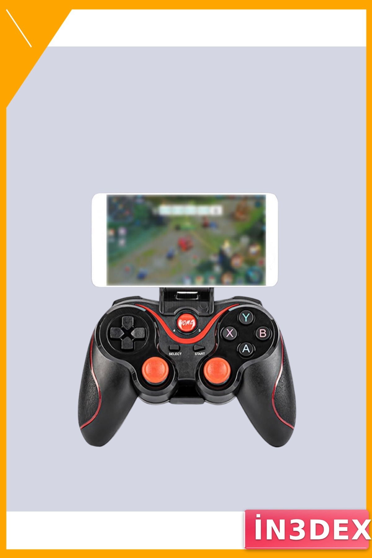 Kablosuz Bluetooth Gamepad Titreşimli Ergonomik PC Android