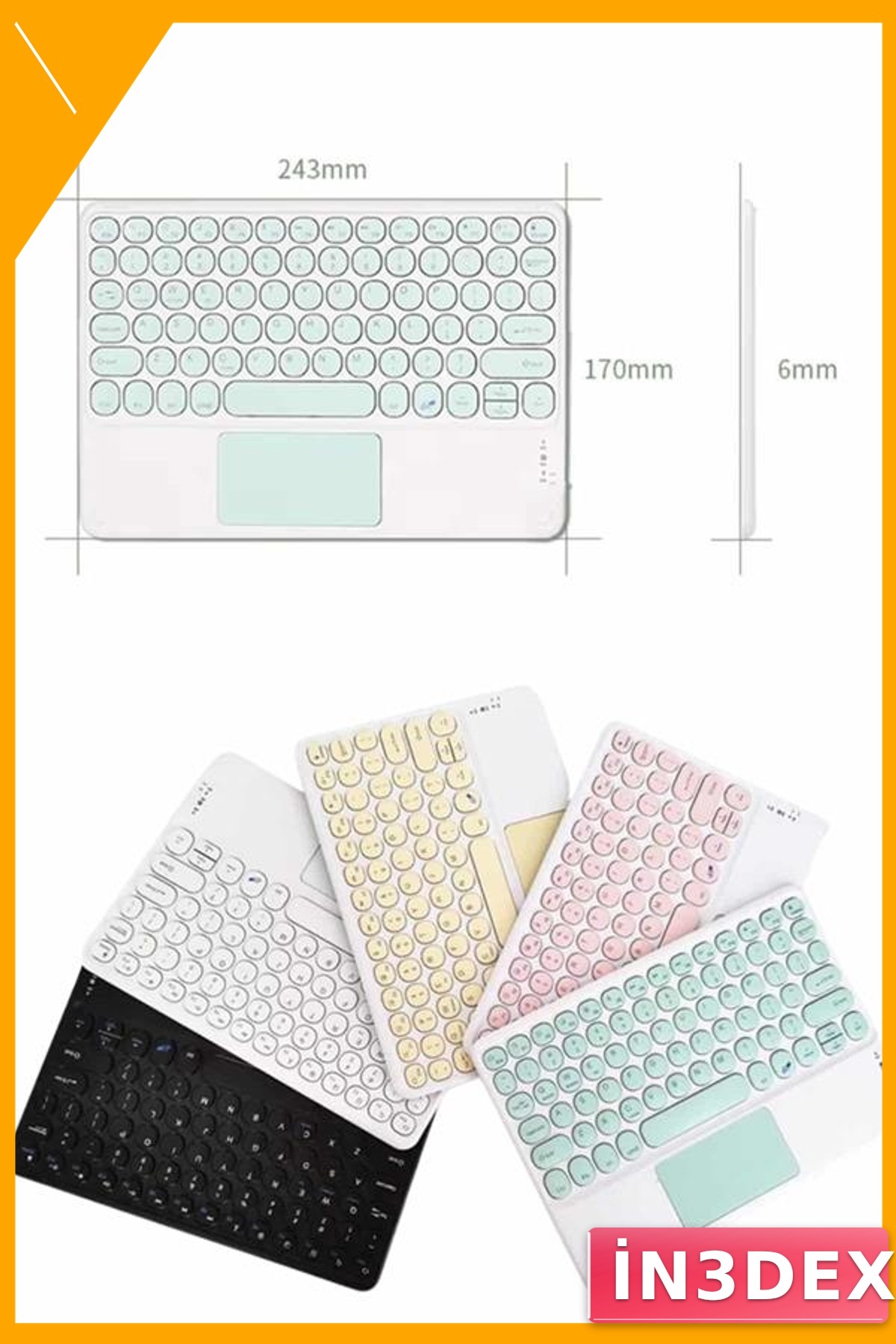 Kablosuz Bluetooth Touchpad Klavye Bağlantı Adaptörü