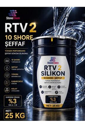 stonechem RTV2 Silikon 10 Shore Şeffaf Kalıp Silikonu Epoksi Sabun Taş Tozu U...