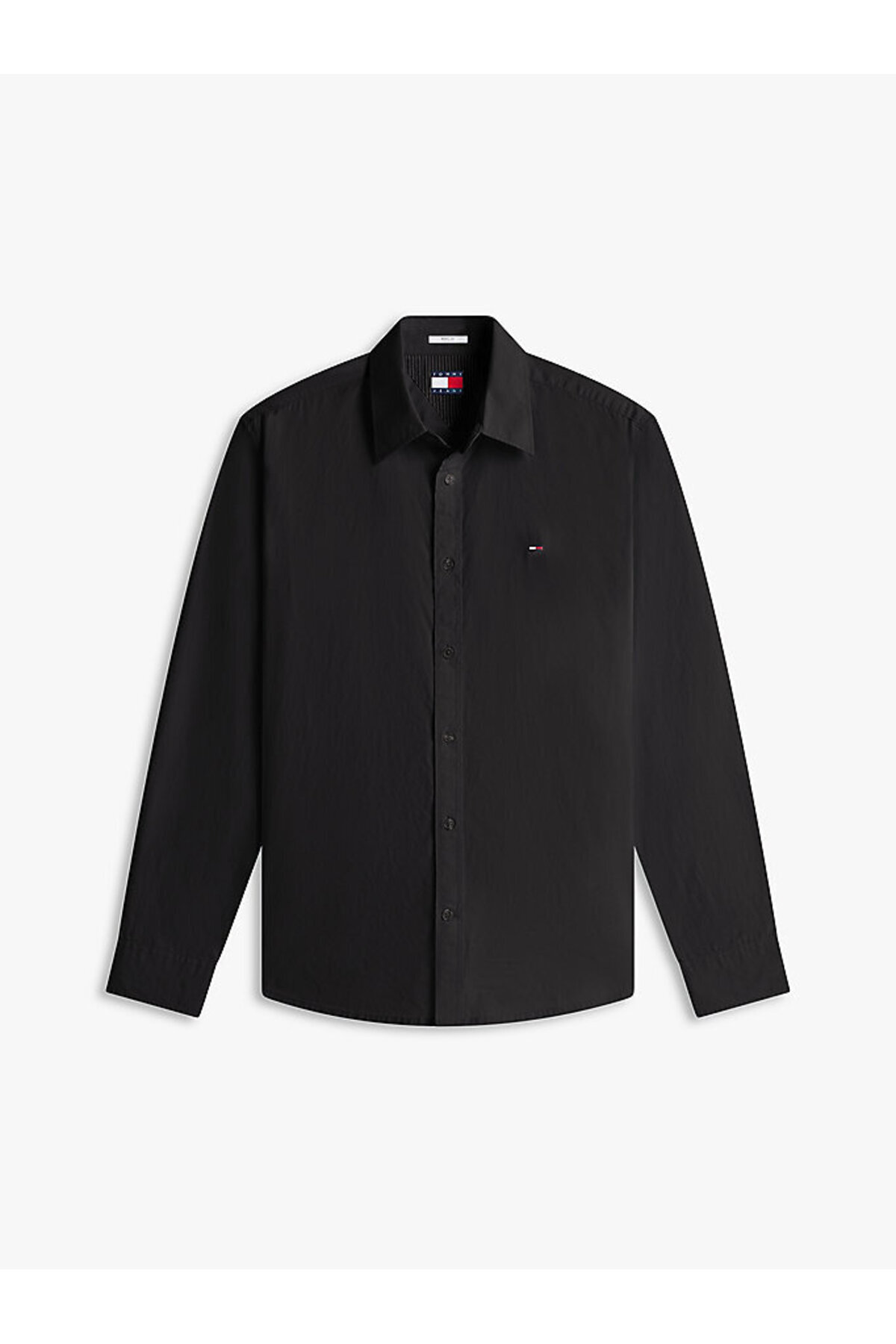 Erkek TJM Regular Fit Poplin Gömlek — مشکی DM0DM22026BDS — تصویر 5 از 5