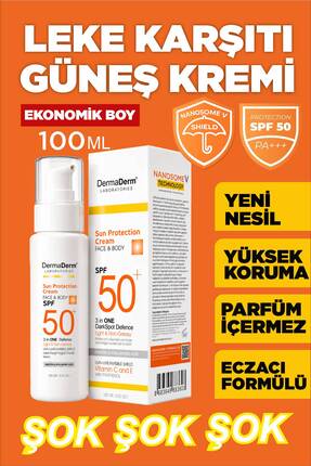 DermaDerm Laboratories DERMADERM LEKE KARŞITI SPF50+ GÜNEŞ KORUMA KREMİ – NAN...