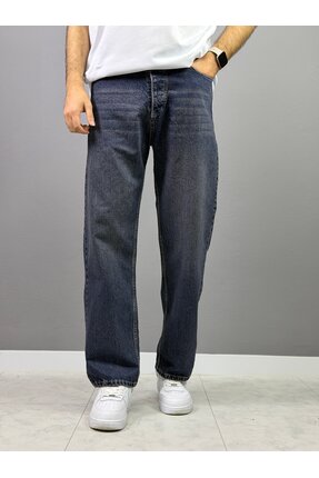 ETIK KOYU MAVİ YIKAMALI BAGGY JEAN 2015