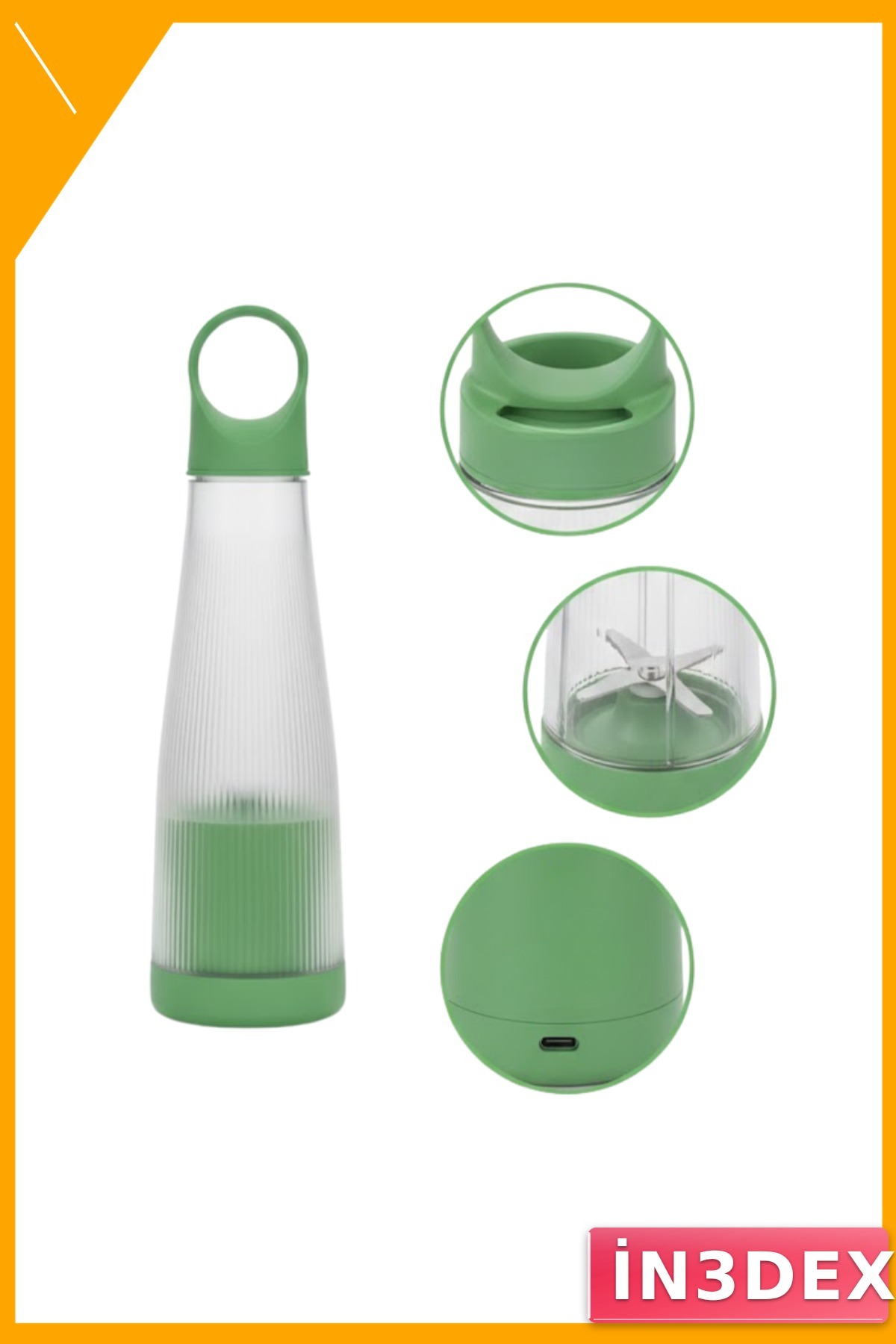Taşınabilir USB Şarjlı Smoothie Blender Makinesi
