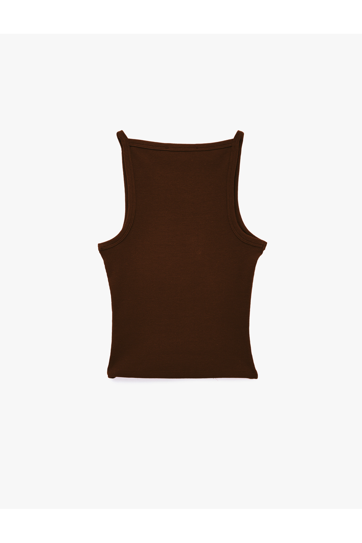 Koton Kaşkorse Kolsuz Pamuklu Slim Fit Askılı Kare Yaka Üst görsel 6