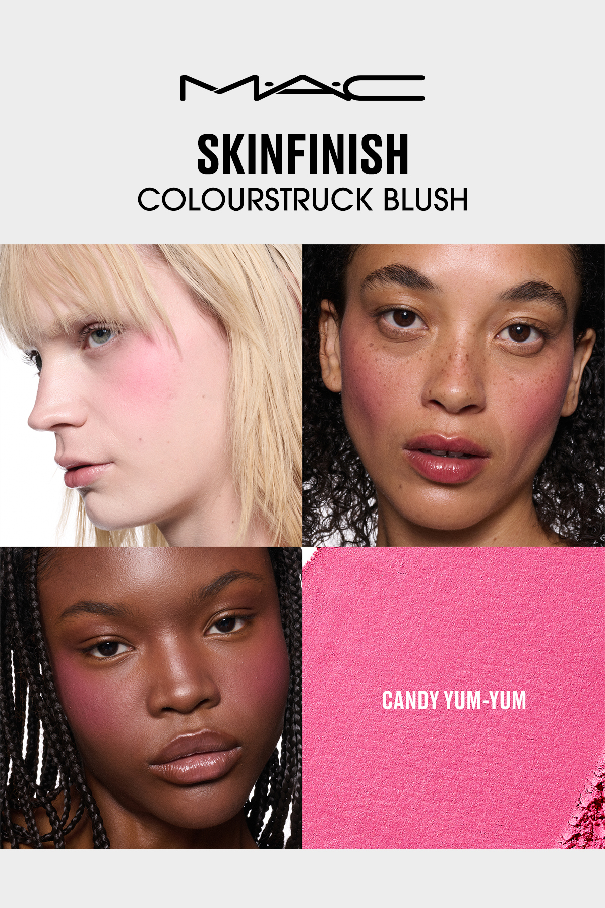 پودر رژگونه رنگی Skinfinish Colourstruck شماره 12 - Candy Yum Yum، با ماندگاری 12 ساعته و با رنگدانه بالا