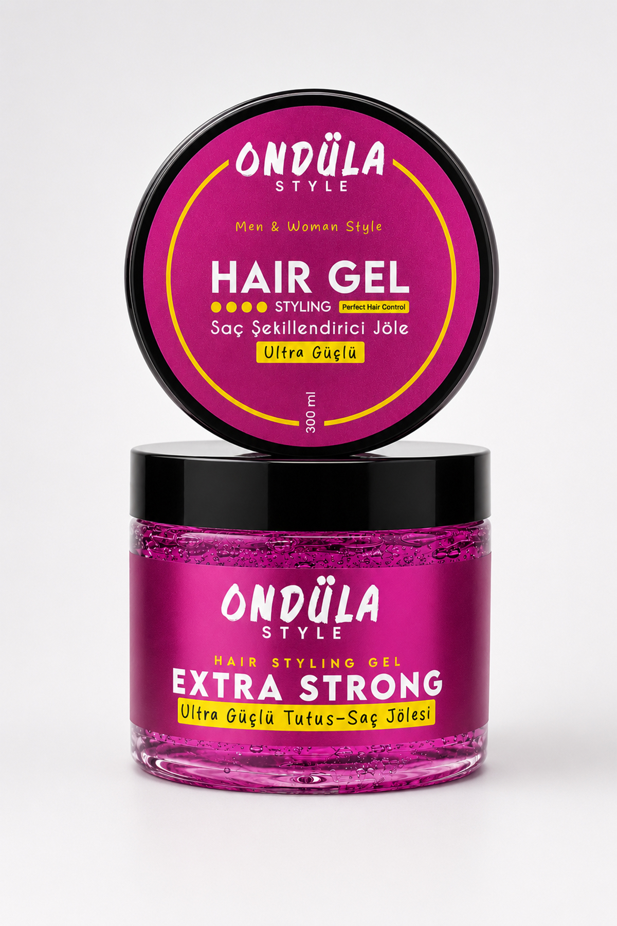 Extra Strong Ultra Güçlü Tutuş Saç Şekillendirici Jöle 300 ml — ondüla-style-ultra-güçlü-pink — تصویر 4 از 4