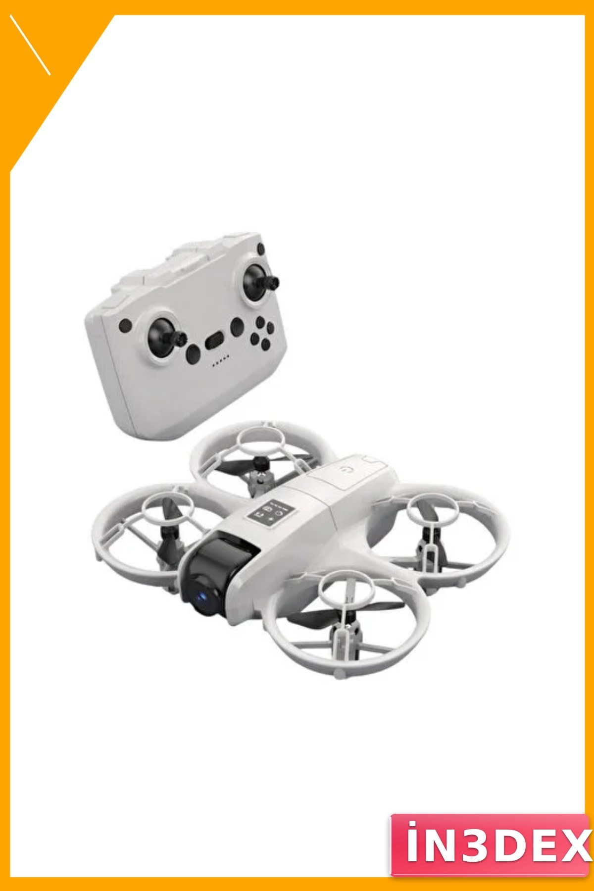 Mini Drone Işıklı Çift Batarya Yedek Pervane Kameralı