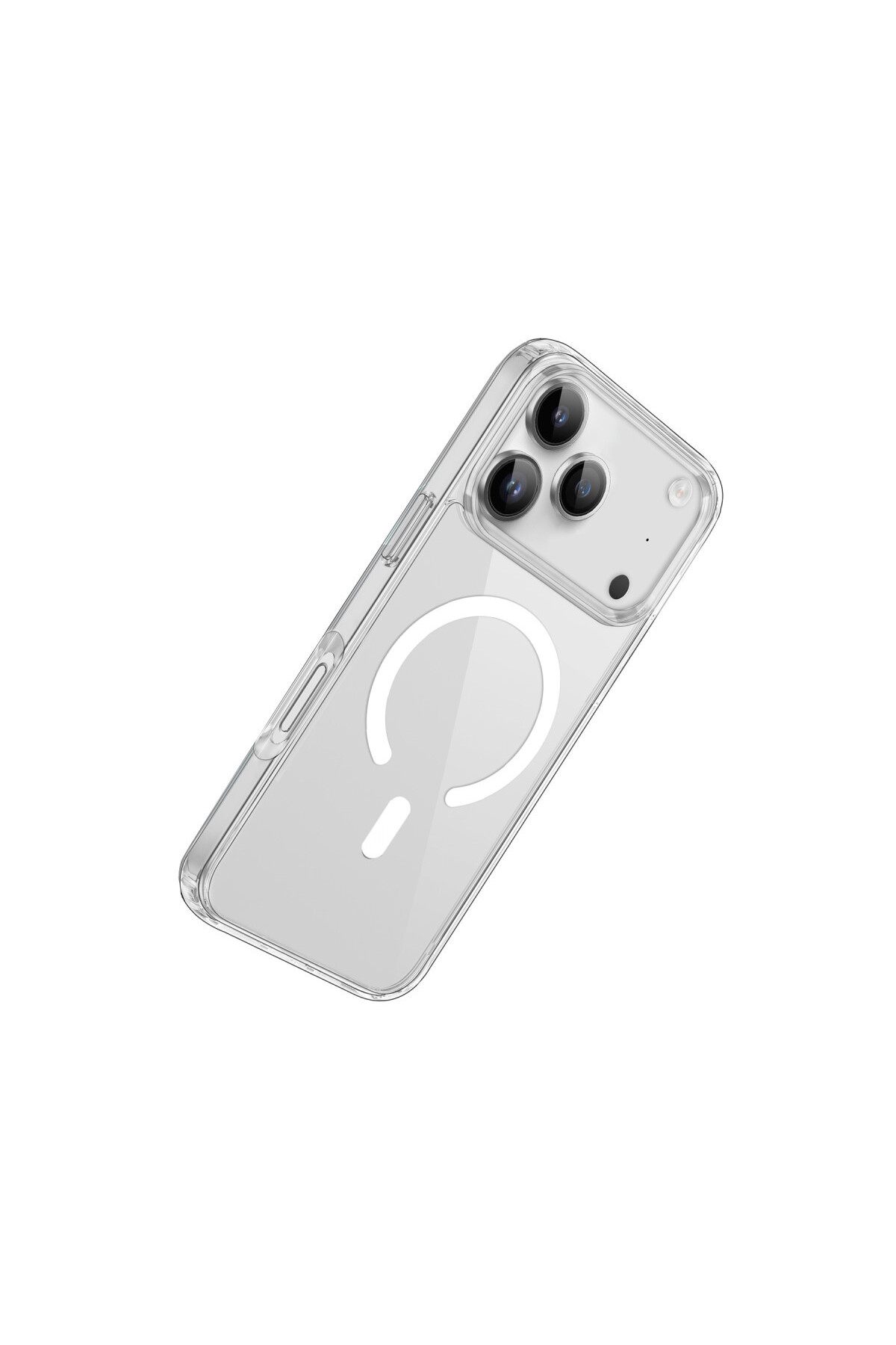 iPhone 17 Pro Max Kılıf Pc Real Magsafe Kapak - Şeffaf