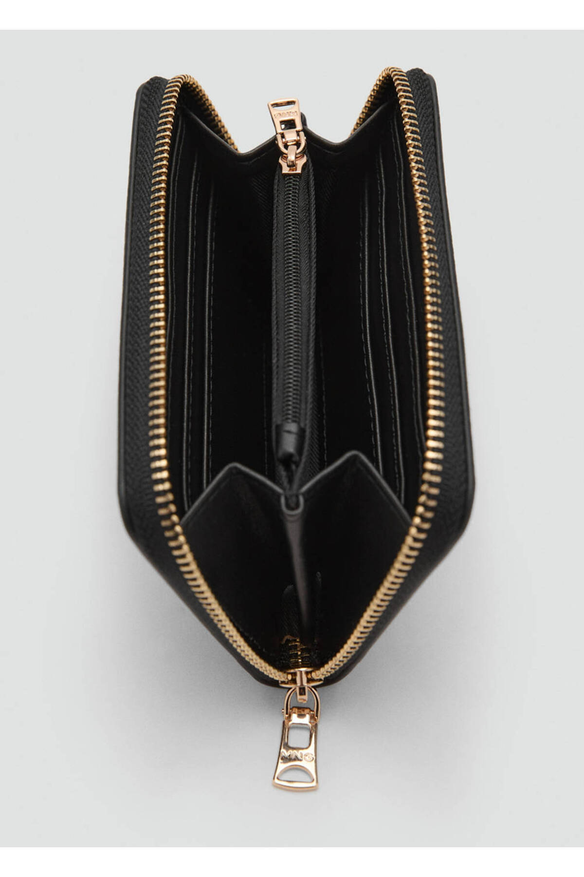 MANGO Woman Saffiano görünümlü orta boy cüzdan görsel 3