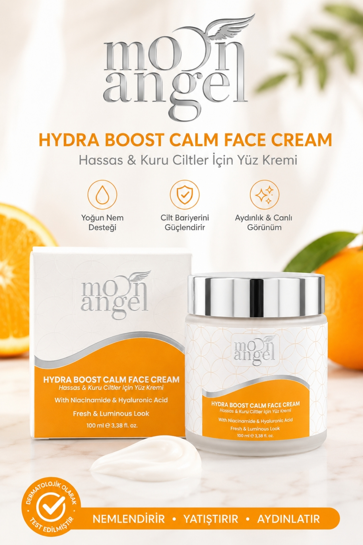 Hydra Boost Krem Kuru Ciltler İçin Yoğun Nemlendirici Yüz Bakım Kremi (Niacinamide + Hyaluronic) 100 ml — görsel 1