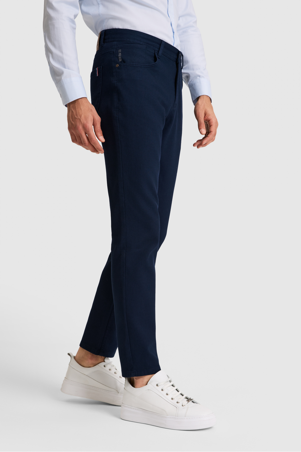 U.S. Polo Assn. Erkek Lacivert Kanvas Pantolon 50326183-VR033 görsel 3