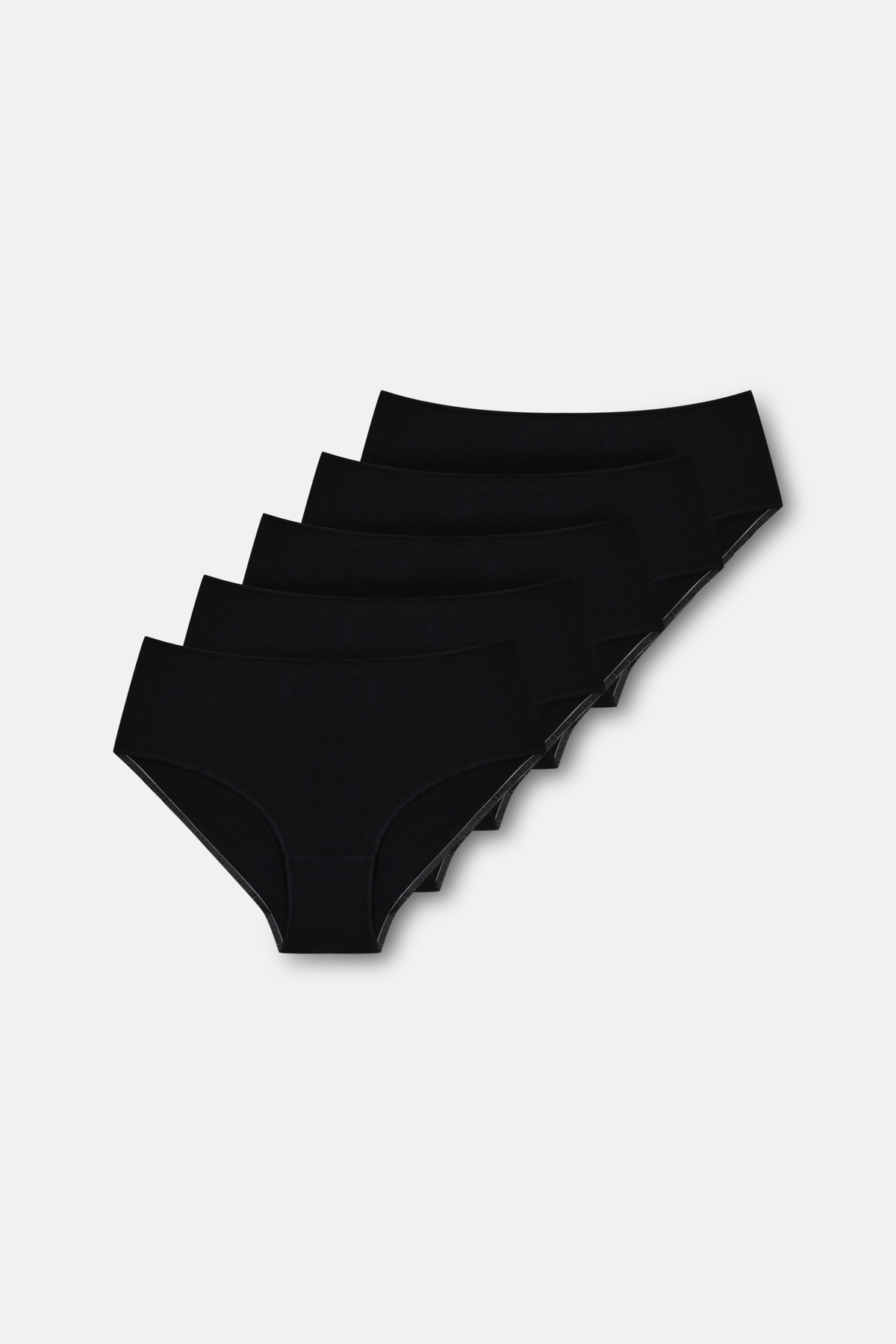 5'li Pamuklu Basic Yüksek Bel Slip Külot