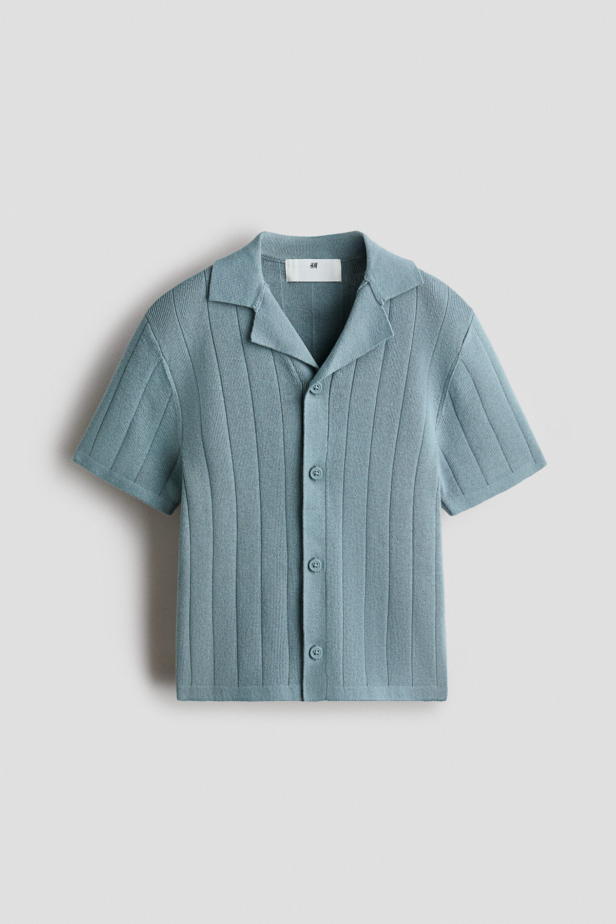 پیراهن بافتنی ظریف مردانه از جنس پنبه و یقه اچ اند ام پیراهن H&M