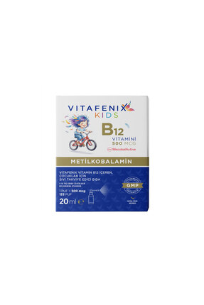 Vitafenix Çocuklar İçin B12 Metilkobalamin İçeren Sprey Takviye Edici Gıda 20 ml