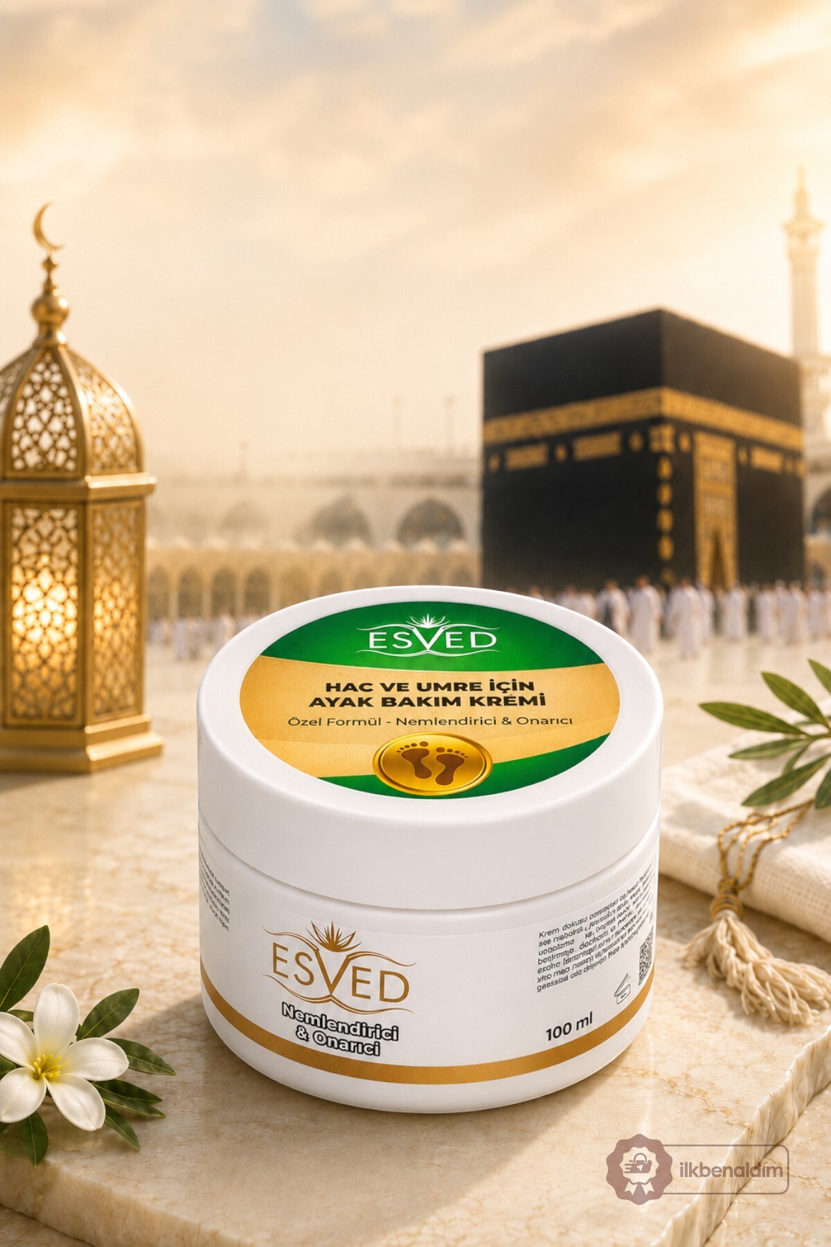 Hac ve Umre Ziyaretleri için Ayak Bakım Kremi Parfüm içermez — İlkbenaldim-Ayak-BakımKremi-100ml — تصویر 2 از 5