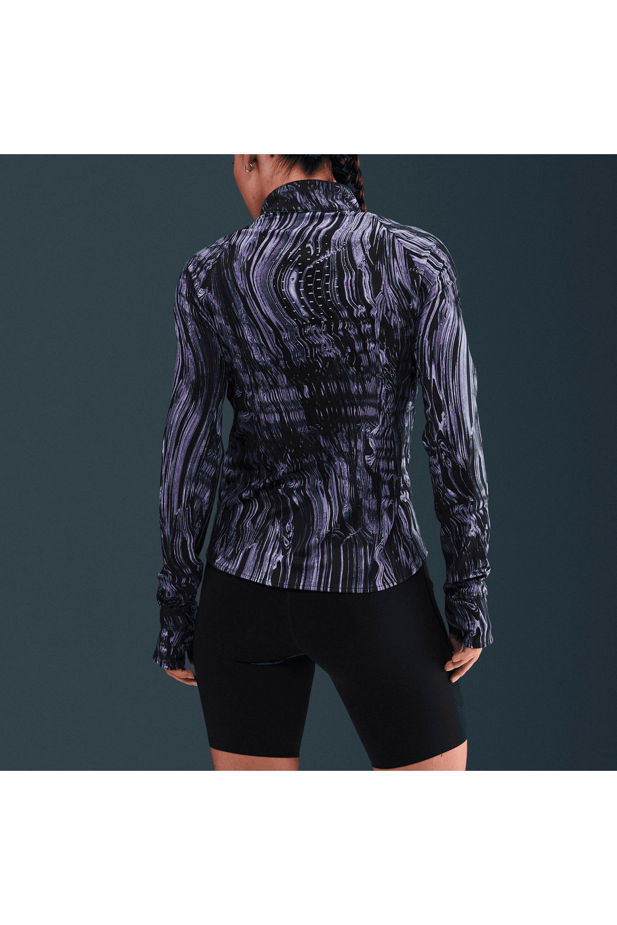 Nike Dri-Fit Swift UV Half-Zip Running Kadın uzun kollu Mat Sportswear görsel 5