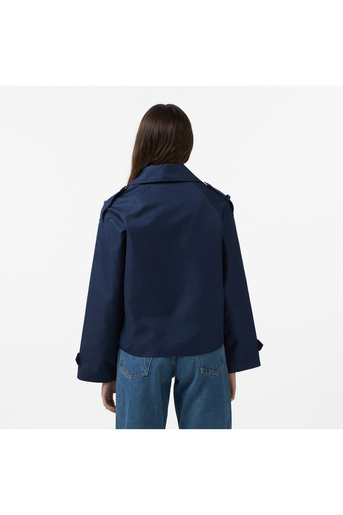 Nautica Kadın Lacivert Regular Fit Trençkot görsel 2