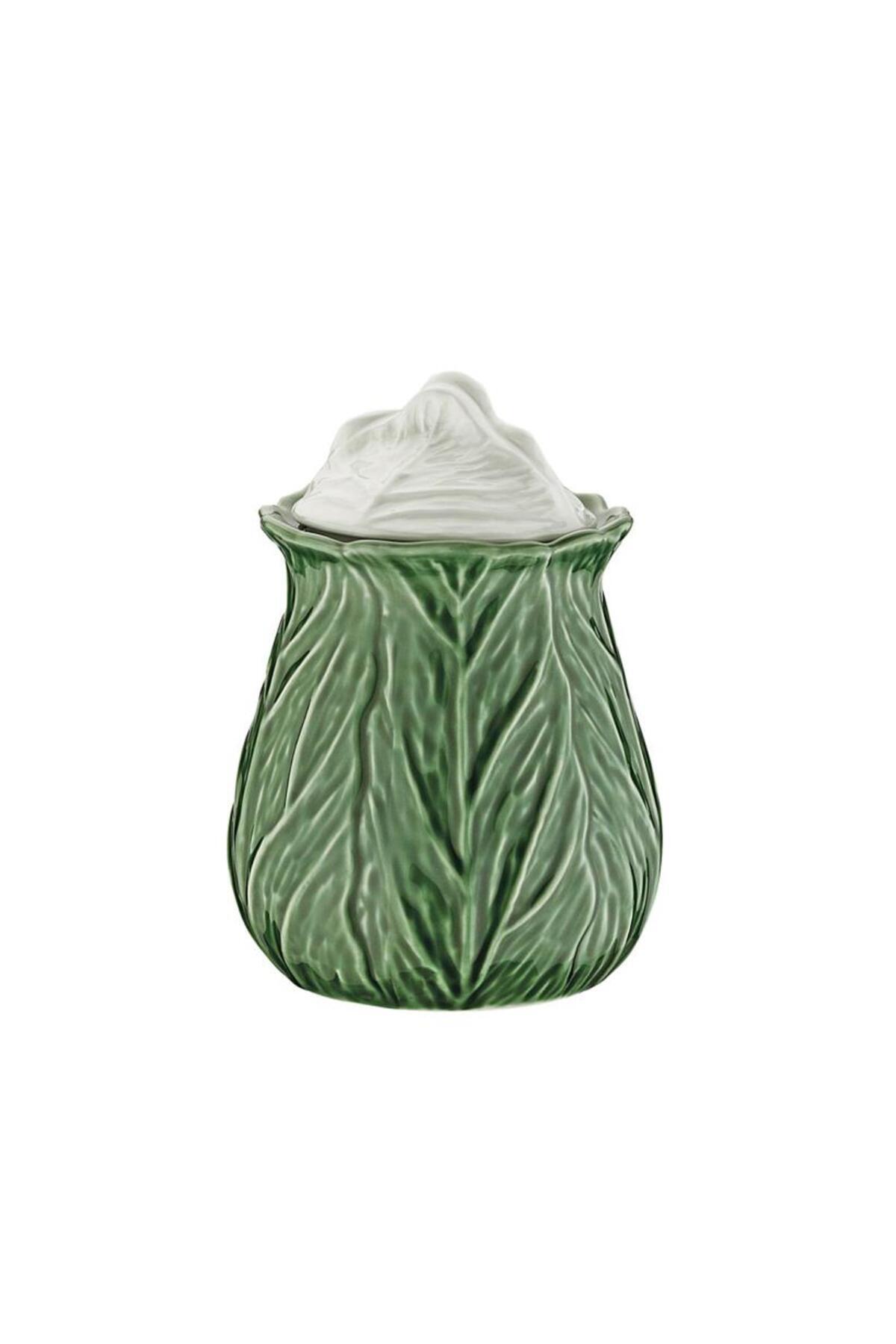 瓷罐 Lucky Art Lefora Porselen Yeşil Kavanoz 14cm LYJI 011 - Fiyatı
