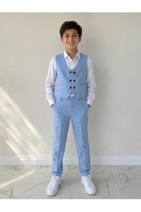 Zelhankids Erkek Çocuk Yelekli Smokin Takım