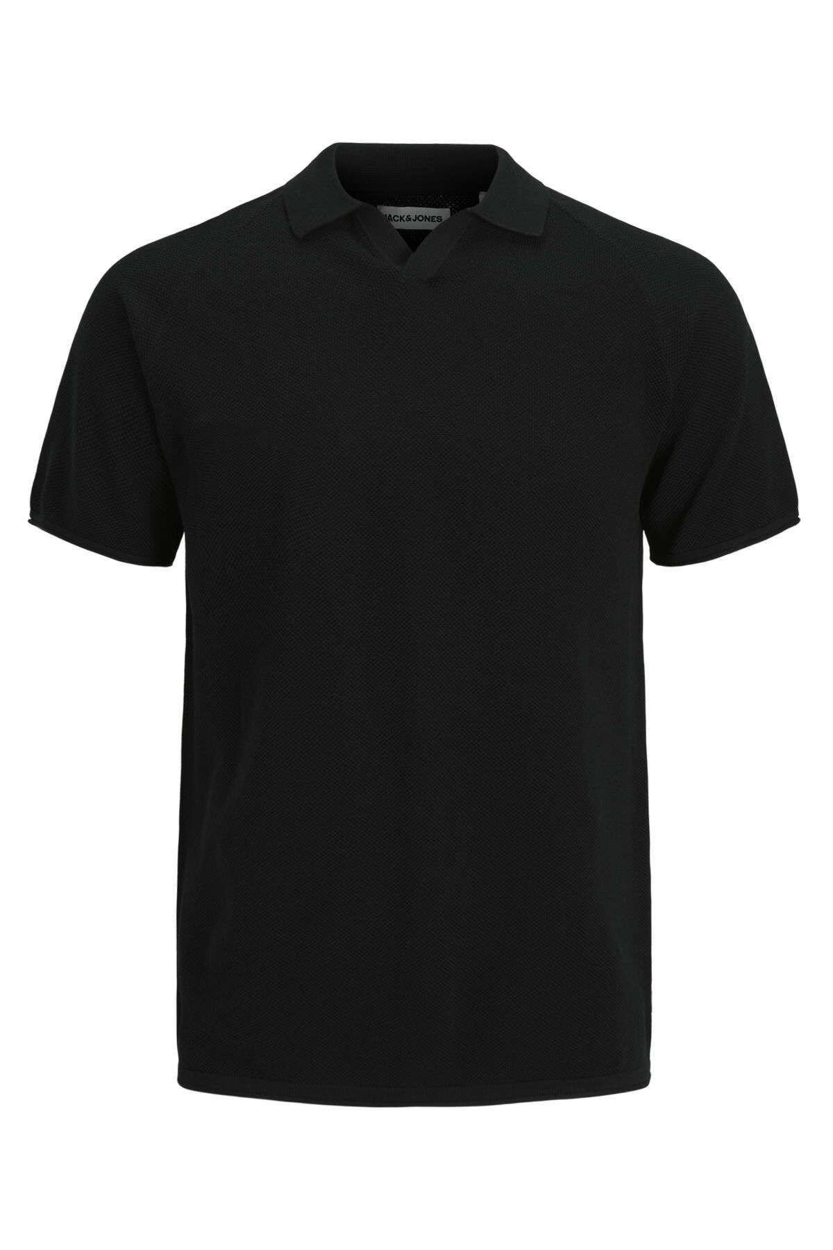 تاپ بافتنی آستین کوتاه یقه باز مردانه - هیل جک اند جونز پولوشرت Jack & Jones
