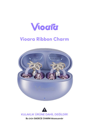 Vioara Charms Klips Kulaklık Uyumlu Charm Süsü (2 ADET)