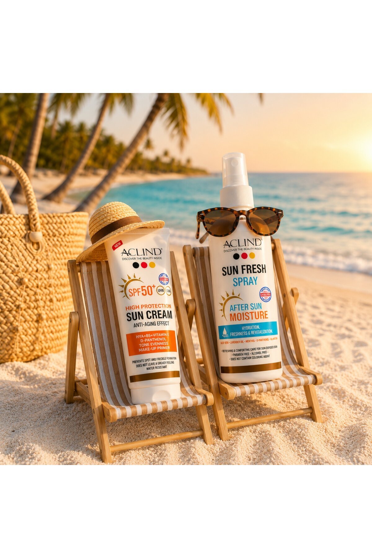 Leke Karşıtı SPF 50+ Güneş Kremi 50 ml + Sun Fresh Güneş Sonrası Ferahlatıcı Sprey 100 ml Se — aclindgs — تصویر 3 از 3