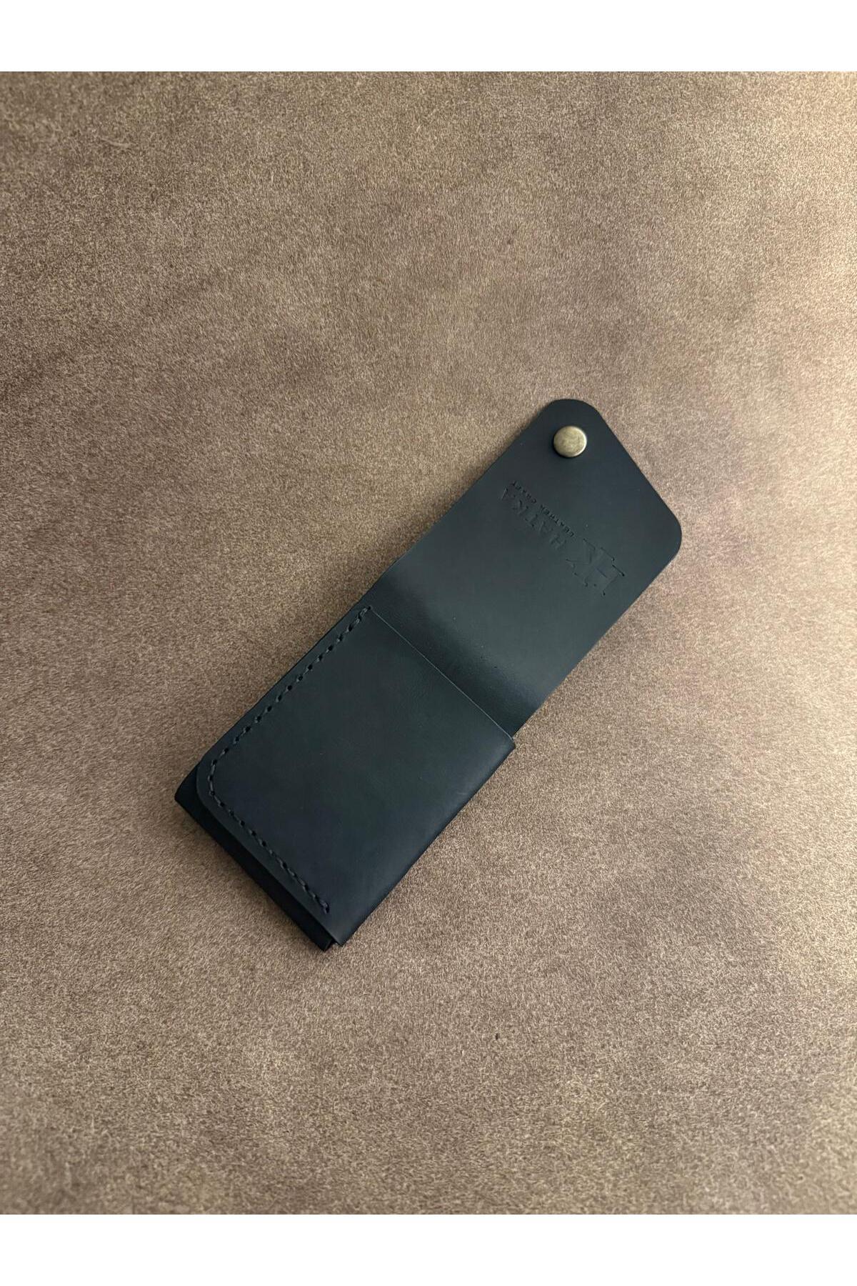 HATKA Leather Craft El Yapımı Hakiki Deri Cüzdan - Slim Fold K2 görsel 7