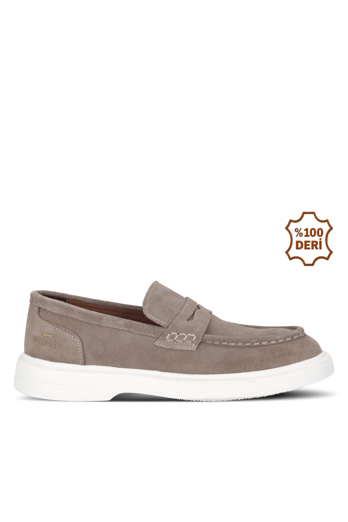 کفش راحتی جیر شنی چرمی مردانه YORK I اسلازنگر کفش کژوال Slazenger