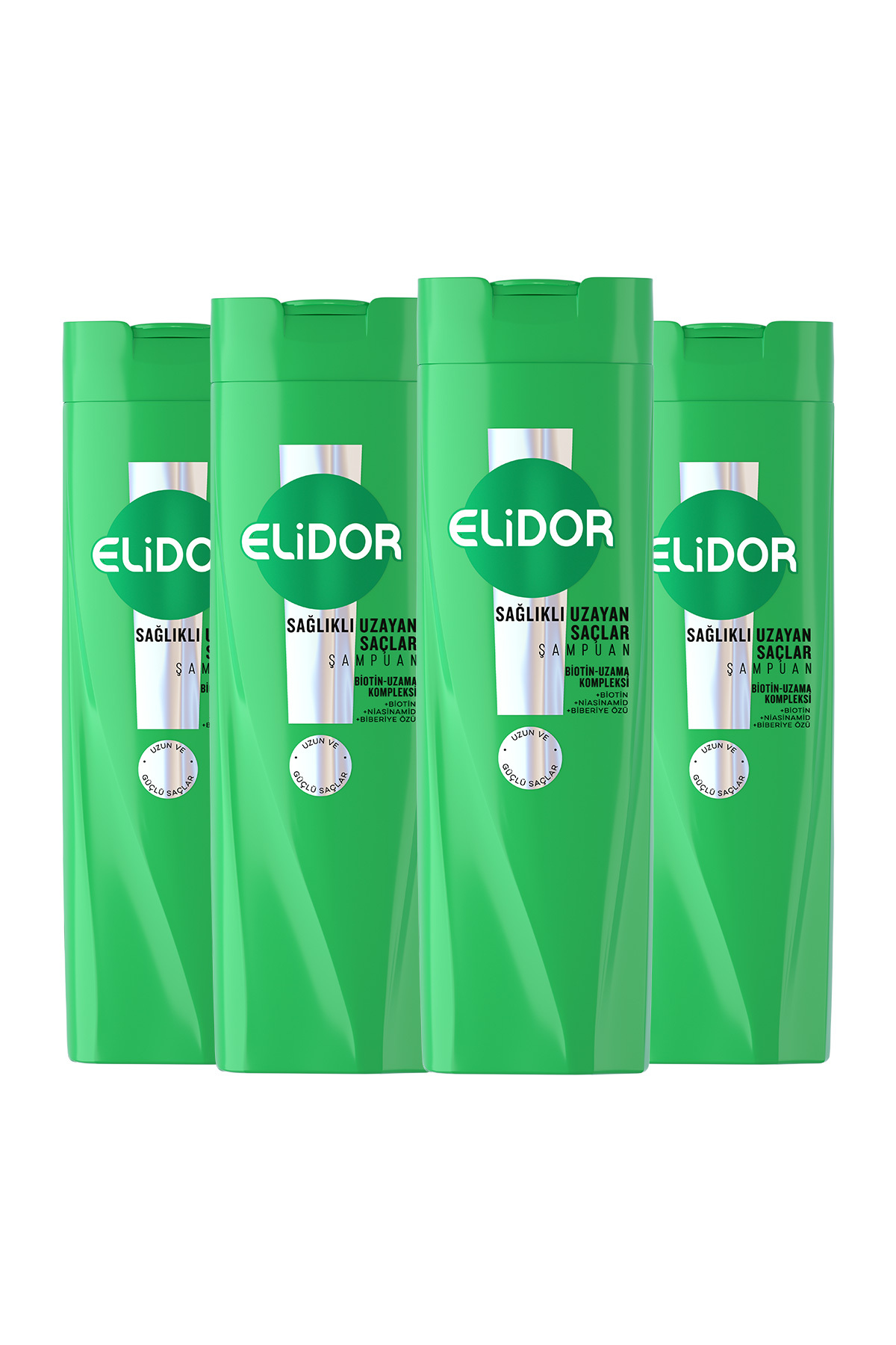 Saç Bakım Şampuanı Sağlıklı Uzayan Saçlar 400 ml x4 — SET.UNİ.11233 — تصویر 3 از 8